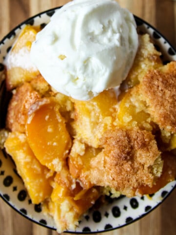 Peach Cobbler with Almond Flour