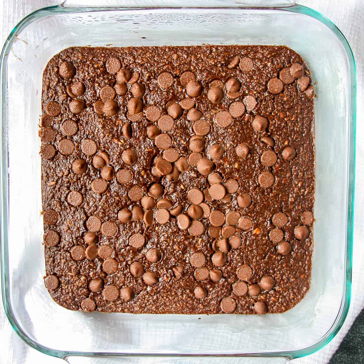 The finished baked recipe in the baking dish.